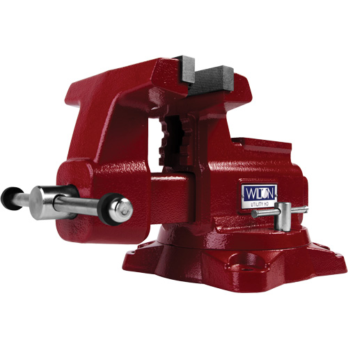 Utility HD Bench Vise, 6-1/2" Jaw Width, 4-1/4" Throat Depth D. Morneault & Fils