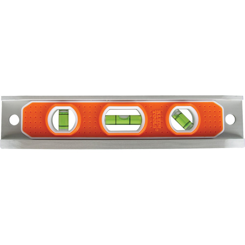 Torpedo Level, 9" L, Aluminum, 3 Vials, Magnetic D. Morneault & Fils