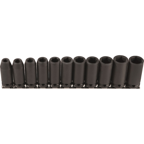 Long Socket Set, 11 Pcs, Impact, 3/8" Drive Size, Deep D. Morneault & Fils