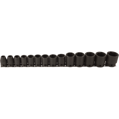 Socket Set, 14 Pcs, Impact, 1/2" Drive Size D. Morneault & Fils