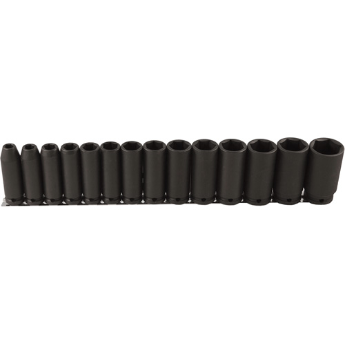 Jeu de douilles longues, 14 Mcx, Chocs, Prise de 1/2", Profond D. Morneault & Fils