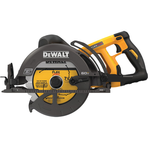 FlexVolt&reg; Worm Drive Style Saw (Tool Only), 7-1/4", 60 V D. Morneault & Fils