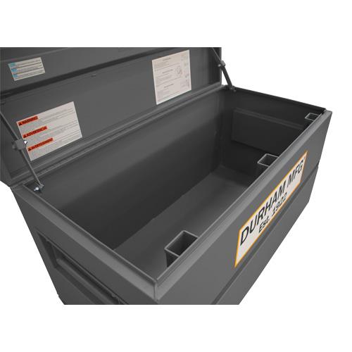 Jobsite Storage Box, 48" x 24" x 27-13/16", Steel, Grey D. Morneault & Fils