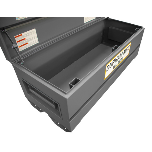 Jobsite Storage Box, 60" x 24" x 22-3/4", Steel, Grey D. Morneault & Fils
