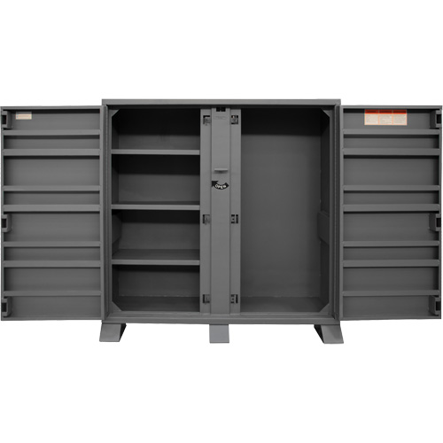 Armoire de rangement avec tablettes pour le chantier, Acier, 47,5 pi³, Gris D. Morneault & Fils