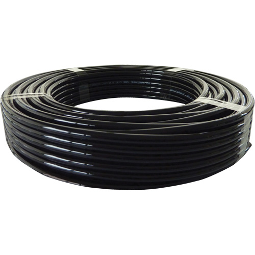 Longlife Pneumatic Tubing, Air, 0.375" OD x 100' L, Nylon/Polyurethane, Black, 232 PSI at 20°C D. Morneault & Fils