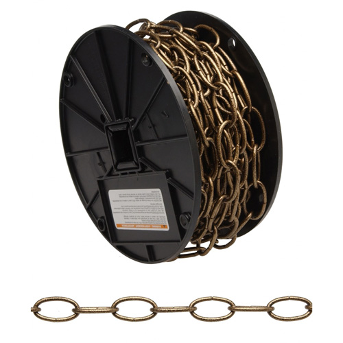 Decorator Chain, Carbon Steel, #10 x 60' (18.3 m) L, 35 lbs. (0.0175 tons) Load Capacity D. Morneault & Fils