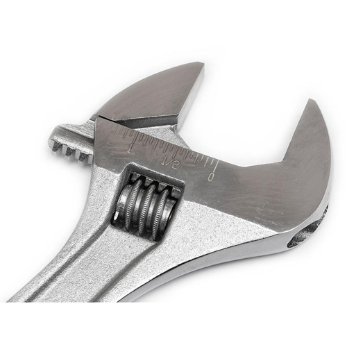 Cl&eacute; &agrave; molette — en boîte, 10" lo, la max. 1-5/16"/34 mm, Chrome D. Morneault & Fils