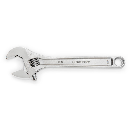 Adjustable Wrench - Bagged, 8" L, 1-1/8"/29 mm Max Width, Chrome D. Morneault & Fils