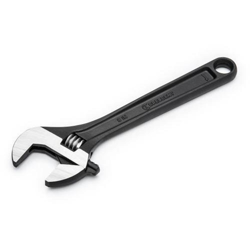Adjustable Wrench, 8" L, 1-1/8" Max Width, Black Oxide D. Morneault & Fils