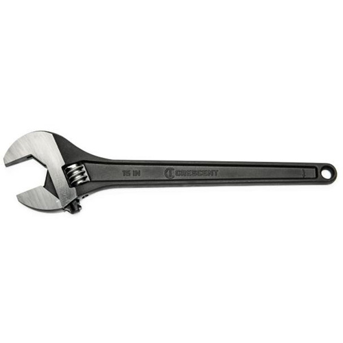 Adjustable Wrench, 15" L, 1-2/3" Max Width, Black D. Morneault & Fils