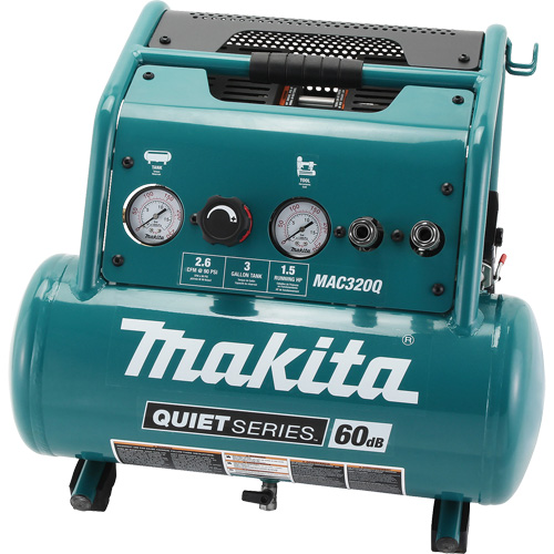 Compresseur d'air s&eacute;rie Quiet, &eacute;lectrique, 3 gal. (3,6 gal. US), 135 PSI, 120/1 V D. Morneault & Fils