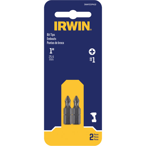 Embouts de tournevis &agrave; ins&eacute;rer, Phillips, #1, Prise 1/4" D. Morneault & Fils