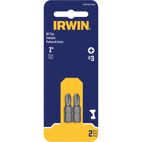 Embouts de tournevis &agrave; ins&eacute;rer, Phillips, #3, Prise 1/4" D. Morneault & Fils