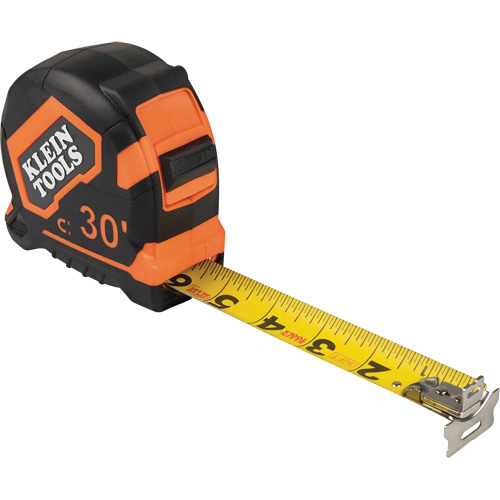 Magnetic Double Hook Tape Measure, 30', 1/16" Graduations D. Morneault & Fils