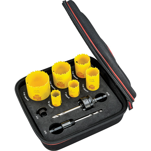 Deep Cut Hole Saw Kit, 9 Pieces D. Morneault & Fils