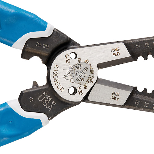Klein-Kurve&reg; Heavy-Duty Wire Stripper, Cutter & Crimper Multi-Tool, 8-1/4" L, 8 - 20 AWG D. Morneault & Fils