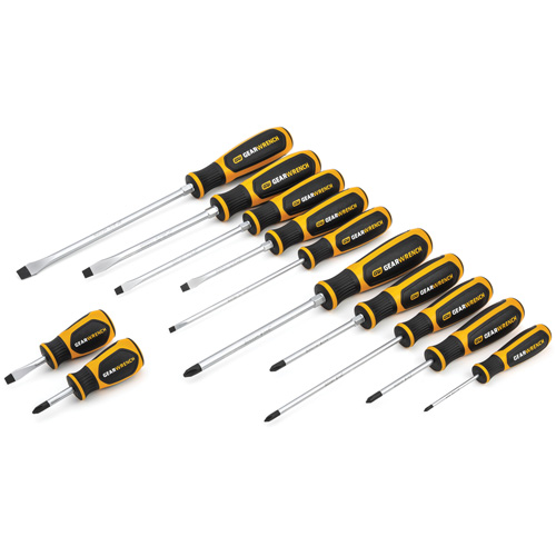 Phillips&reg;/Slotted Dual Material Screwdriver Set, 12 Pcs. D. Morneault & Fils