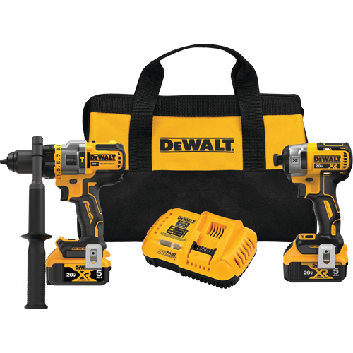 Max* Brushless Cordless Hammer Drill/Driver with Flexvolt Advantage & XR&reg; Impact Driver Kit, Lithium-Ion, 20 V D. Morneault & Fils