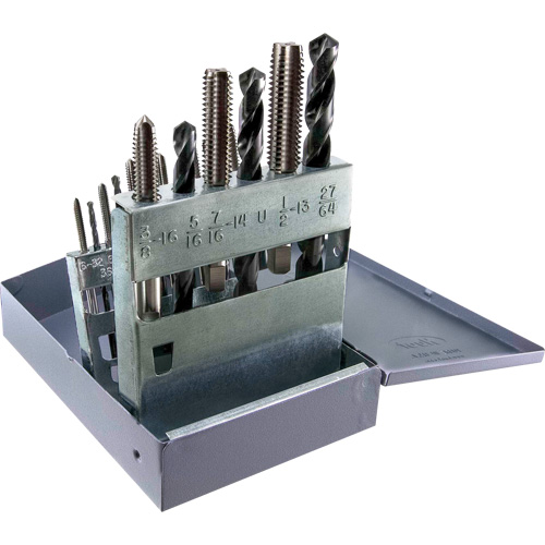 DRILLCO UNC Tap & Drill Set, 18 Pieces D. Morneault & Fils