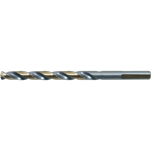 DRILLCO 3-Flat Shank Jobber Drill Bit, High Speed Steel, 1/16", 1-7/8" L, 7/8" Flute, 140° Point Angle D. Morneault & Fils