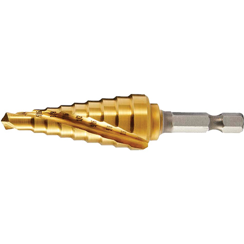Drillco&reg; #1 Step Drill, 1/8" - 1/2" , 1/32" Increments D. Morneault & Fils