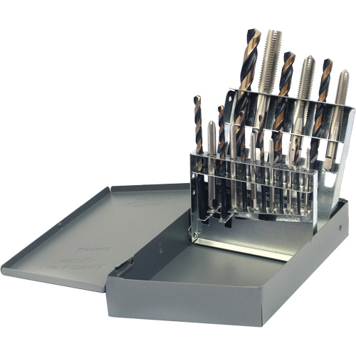 DRILLCO Tap & Drill Set, 18 Pieces D. Morneault & Fils