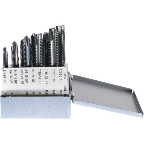 DRILLCO Tap Set, 10 Pieces D. Morneault & Fils