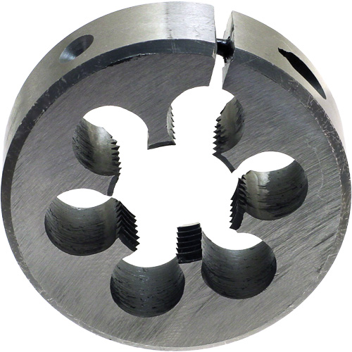DRILLCO Round Adjustable Pipe Die, 1/16"-27 Thread, High Speed Steel D. Morneault & Fils