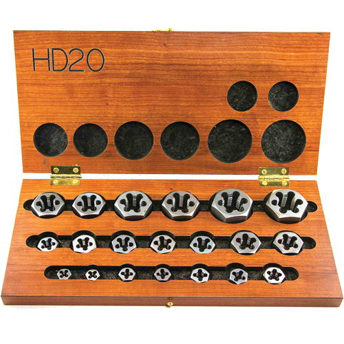 Jeu de fili&egrave;res hexagonales &agrave; fileter Drillco, 20 Morcea D. Morneault & Fils