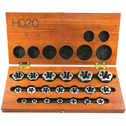 Drillco&reg; Hex Threading Die Set, 20 Pieces D. Morneault & Fils