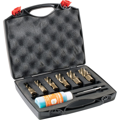 Ensemble de fraises annulaires &agrave; carotter SST, Bronze, Profondeur de la coupe de 1", Tige 3/4" D. Morneault & Fils