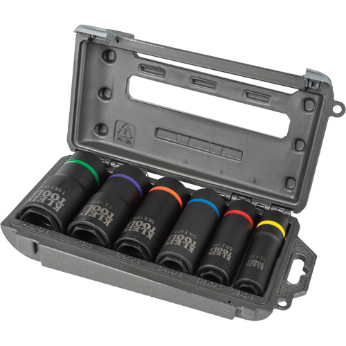 2-in-1 6-Piece Socket Set, 6 Pcs, Impact, Deep D. Morneault & Fils