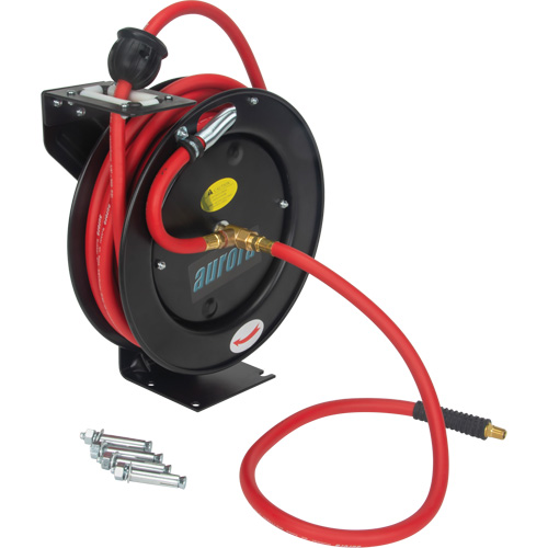 Hose Reel, Air/Water, 3/8" x 25', Single Hose, 300 psi D. Morneault & Fils