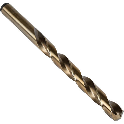 Jobber Drill Bit, Cobalt, 13/32", 5-1/4" L, 3-7/8" Flute, 135° Point Angle D. Morneault & Fils