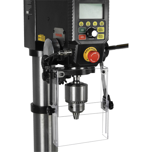 Protecteur avec interrupteur &agrave; limite pour perceuse &agrave; colonne NOVA Viking DVR D. Morneault & Fils