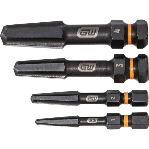 Jeu d'extracteur de vis Bolt Biter, Acier rapide, 4 Morceaux D. Morneault & Fils