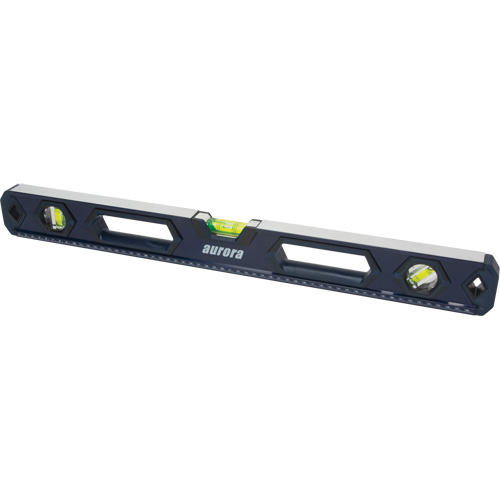 High-Accuracy Level, Box, 2' L, Aluminum, 3, Non-Magnetic D. Morneault & Fils