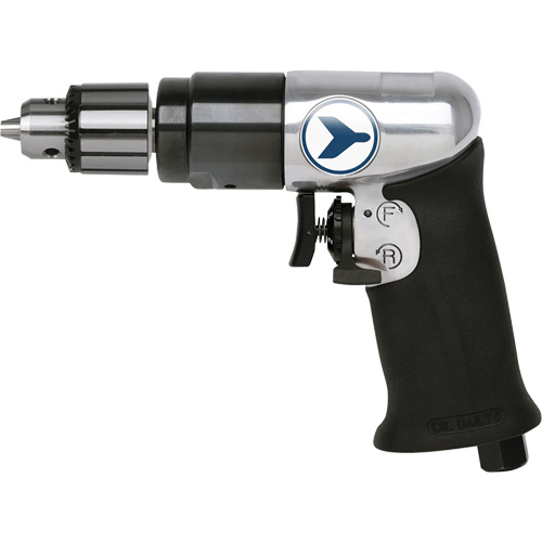 AD38VSRK Perceuse pneumatique &agrave; vitesse variable, 6 pi³/min, 1/4" NPT, 82 dBA, 3/8" mandrin, Avec cl&eacute; D. Morneault & Fils