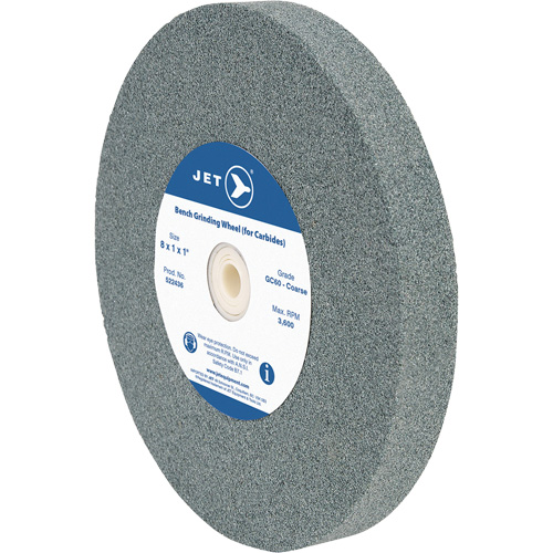 GC810C Bench Grinding Wheel, 8" x 1", 1" Arbor, Silicon Carbide D. Morneault & Fils