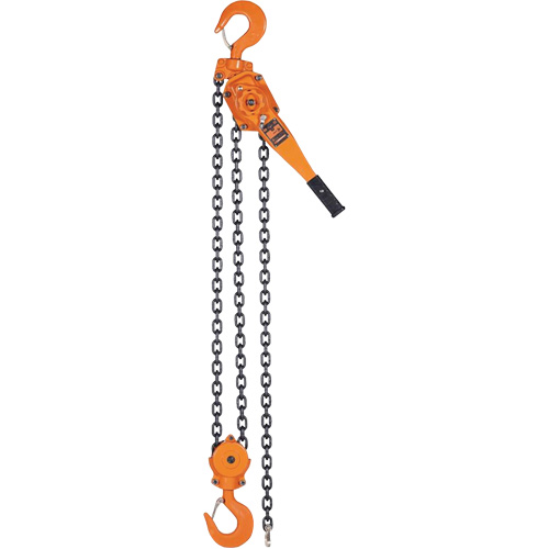 KLP Series Lever Chain Hoists, 5' Lift, 12000 lbs. (6 tons) Capacity, Steel Chain D. Morneault & Fils