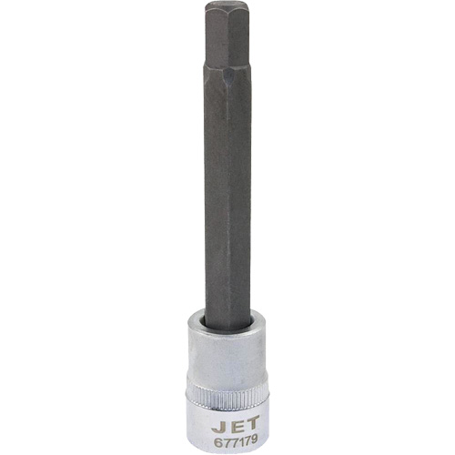 Extra-Long Bit Sockets, Hex, 9 mm x 4" L, 3/8" Drive D. Morneault & Fils