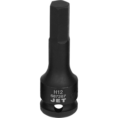 Impact Socket Bits, Hex, 12 mm x 1/2" Drive D. Morneault & Fils