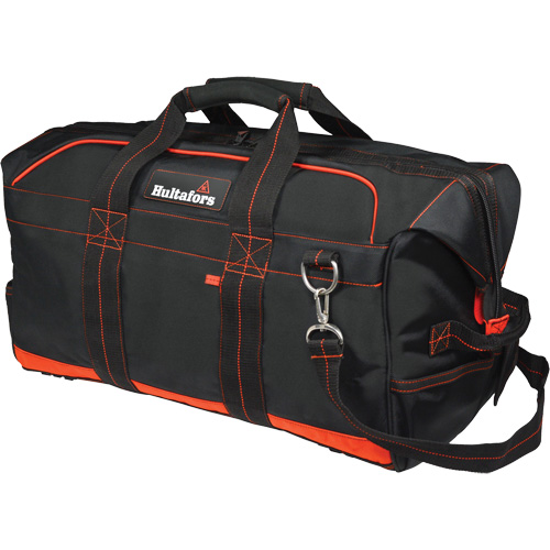 Sac professionnel de 24" pour &eacute;quipement d'entrepreneur, Polyester balistique, Noir/Rouge D. Morneault & Fils