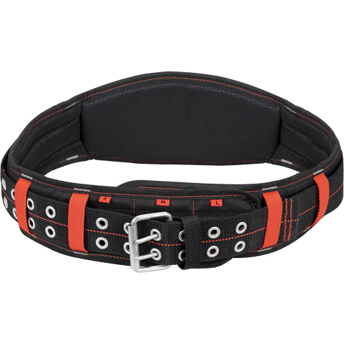 Ceinture coussin&eacute;e de 5", Noir/Rouge D. Morneault & Fils