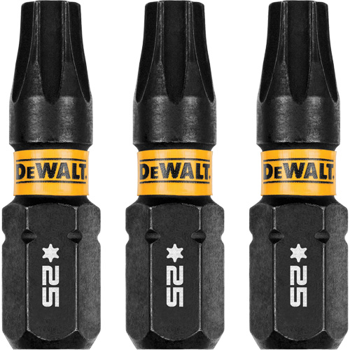 3-Piece FLEXTORQ&reg; Impact Screwdriving Bits, Torx, T-25, 1/4" Drive D. Morneault & Fils