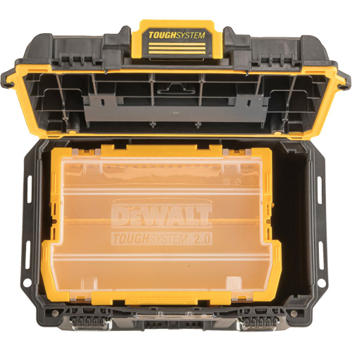Boîte &agrave; outils compacte et profonde ToughSystem 2.0, 10" x 15-7/20" x 13-4/5", Noir/Jaune D. Morneault & Fils