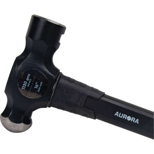 Marteau &agrave; panne ronde, Poids de la t&ecirc;te 40 oz, Face Ordinaire, Prise Fibre de verre D. Morneault & Fils