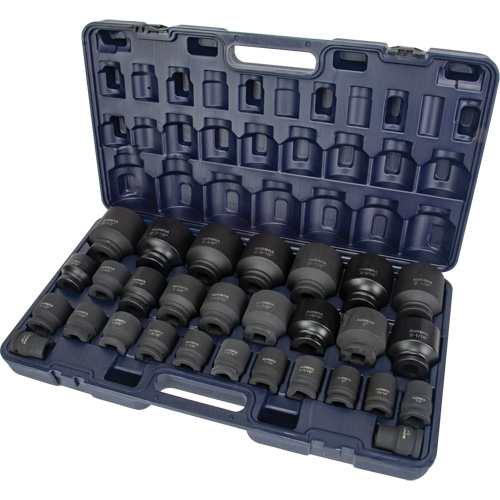 Jeu de douilles SAE, 29 Mcx, Chocs, Prise de 3/4" D. Morneault & Fils