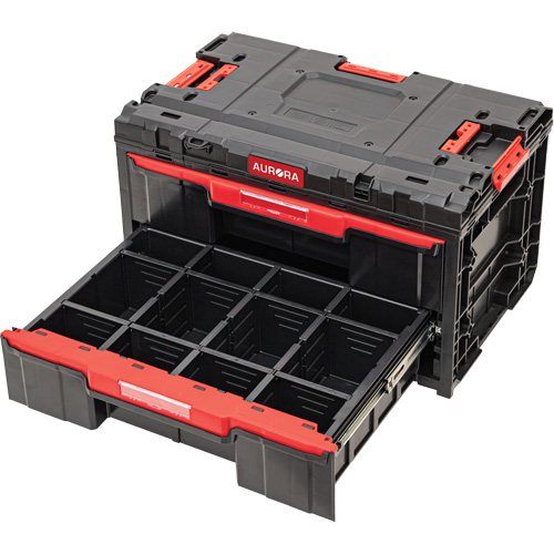 Arx&reg; 2-Drawer Toolbox, 23-1/10" x 15" x 13-2/5", Black D. Morneault & Fils